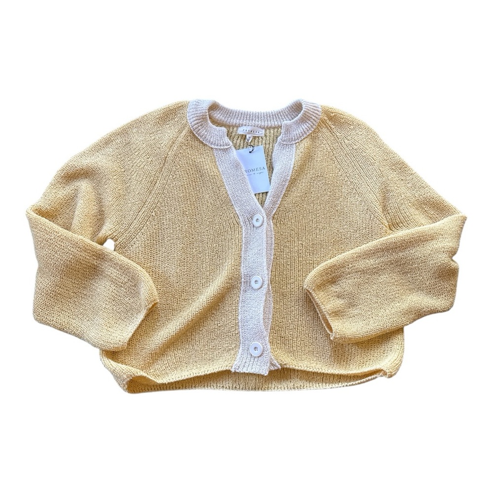 Women's Cream Cardigan Sweater